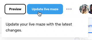 Save changes made to a live maze