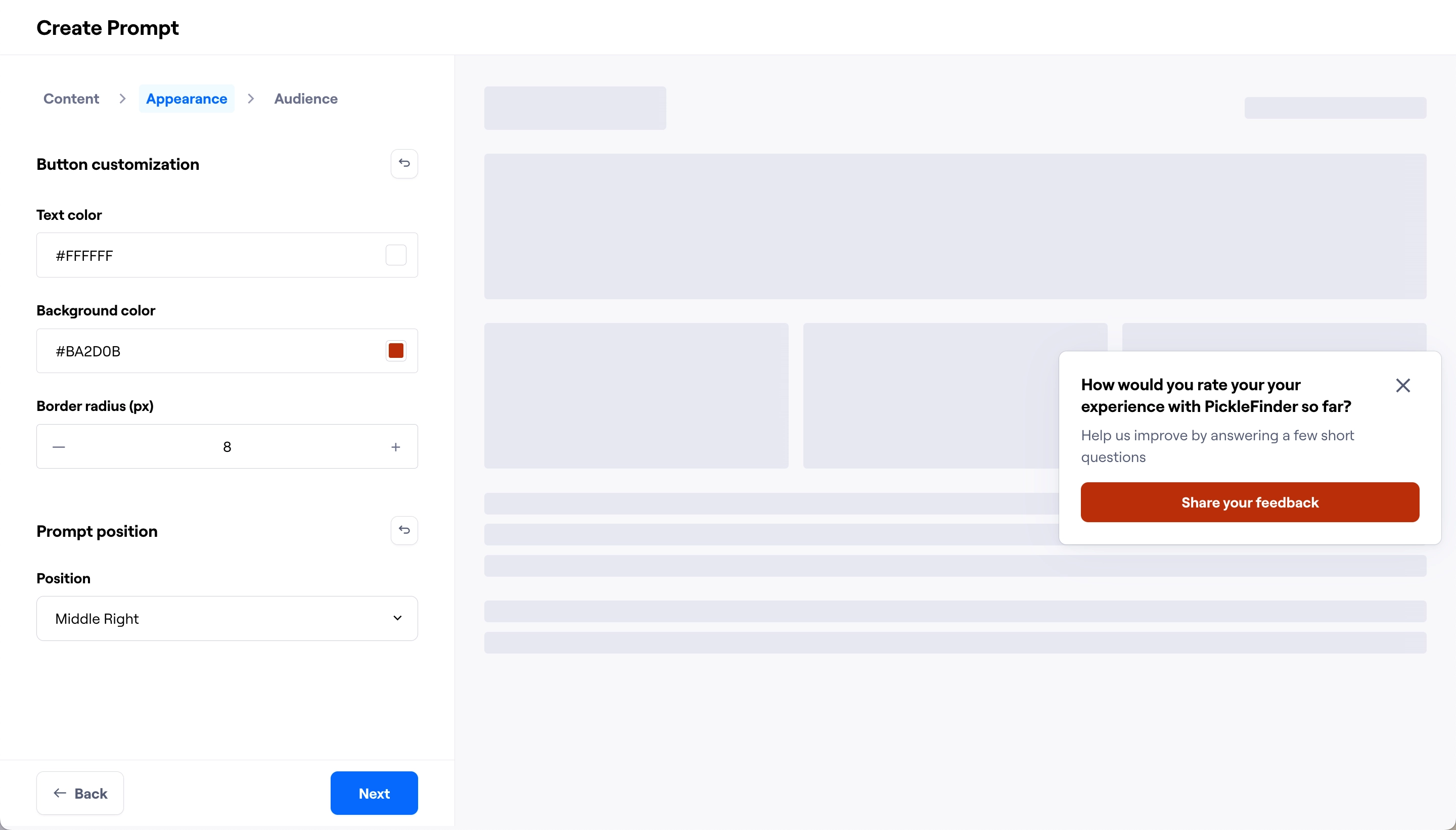 Collect in-product feedback using Prompts – Maze Help