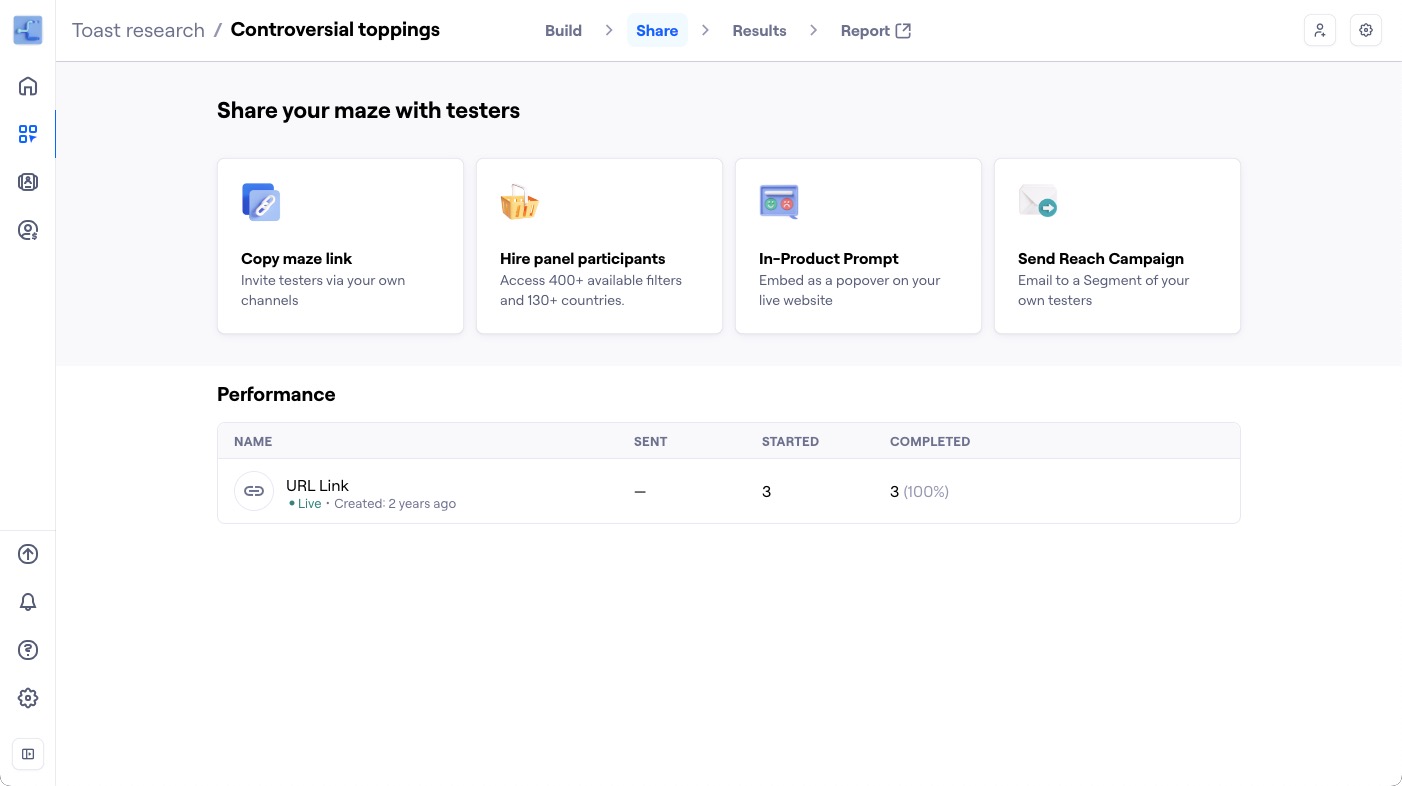 Creating a first-click test – Maze Help