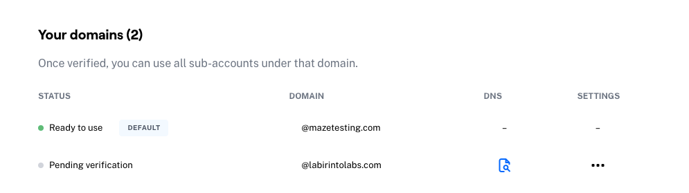 maze-reach-campaigns-add-custom-email-domain-pending-verification.png